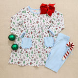 Christmas Tiding Pants Set