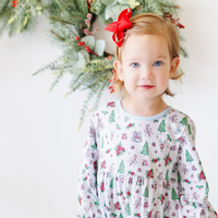 Christmas Tiding Ruffle Romper