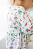 Christmas Tiding Ruffle Romper