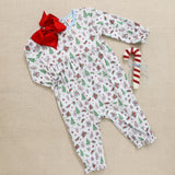 Christmas Tiding Ruffle Romper