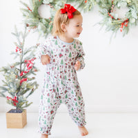 Christmas Tiding Ruffle Romper