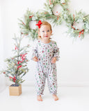 Christmas Tiding Ruffle Romper