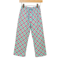 Merry & Bright Christmas Plaid Pants (Red/Blue)