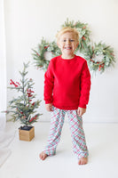 Merry & Bright Christmas Plaid Pants (Red/Blue)