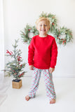 Merry & Bright Christmas Plaid Pants (Red/Blue)