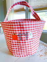 Gingham Halloween Buckets