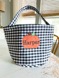 Gingham Halloween Buckets