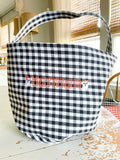 Gingham Halloween Buckets