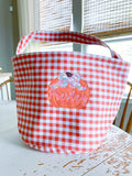 Gingham Halloween Buckets