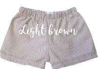 Shortie Shorts - Striped Colors