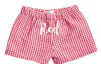 Shortie Shorts - Gingham Colors