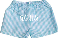 Shortie Shorts - Gingham Colors