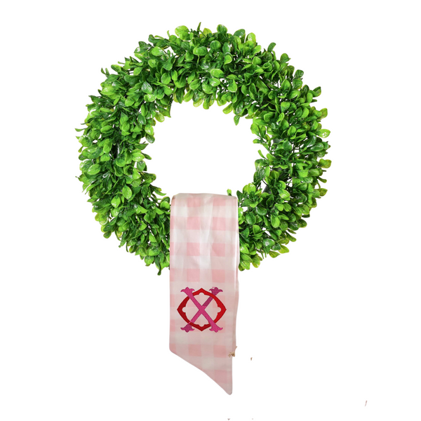 XO Wreath Sash